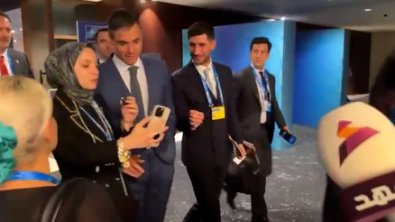 Filistinli gazeteciden Sancheze teşekkür