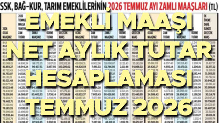 NET EMEKLİ MAAŞI TEMMUZ ZAMMI YENİ TABLOSU 2026 (EN SON AYLIK TUTARA GÖRE ZAMLI MAAŞLAR) || Yeni SSK, Bağkur, tarım emekli maaşı şu an ne kadar oldu, bu ay kaç lira yatacak En düşük SSK, Bağkur, Emekli Sandığı aylığı kaç TLye çıktı, Meclisten geçti mi
