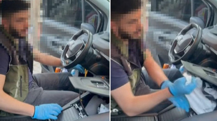 Bakırköyde polisin şüphelendiği aracın gizli bölmesinden uyuşturucu çıktı Bakırköyde polisin şüphelendiği aracın gizli bölmesinden uyuşturucu çıktı