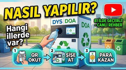 DOA Geri Dönüşüm Makinesi Hangi İllerde Var, Nasıl Yapılır DOA Geri Dönüşüm Makinesi Hangi İllerde Var, Nasıl Yapılır