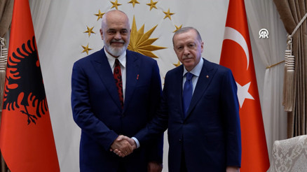 Cumhurbaşkanı Erdoğan, Arnavutluk Başbakanı Ramayı kabul etti