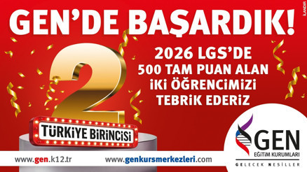 GEN Eğitim Kurumlarından 2026 LGSde Çifte Türkiye birinciliği