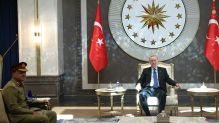 Cumhurbaşkanı Erdoğan, Pakistanlı komutan Muniri kabul etti