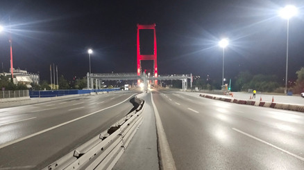 15 Temmuz Şehitler Köprüsü Milli Birlik Etkinlikleri kapsamında trafiğe kapatıldı