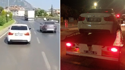 Antalyada itfaiyeye yol vermeyen sürücünün ehliyetine el konuldu Aracı 30 gün trafikten menedildi