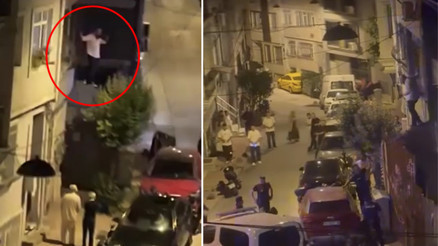 Beyoğlunda eski sevgilisini evine tırmanıp İhanet ettin diye bağırarak camı yumrukladı Gözaltına alındı