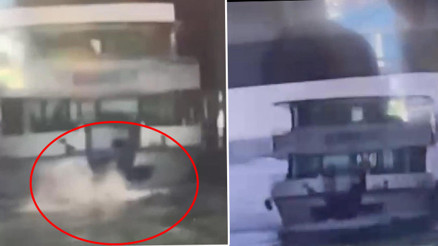 Haliç’te köprü ayağına çarpan tur teknesinden denize düşen personelin cesedi bulundu; kaza kamerada