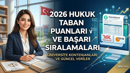 HUKUK TABAN PUANLARI VE BAŞARI SIRALAMALARI 2026 | YÖK Atlas Hukuk Fakültesi Devlet ve Vakıf Üniversitesi Kontenjanları ve Puanları