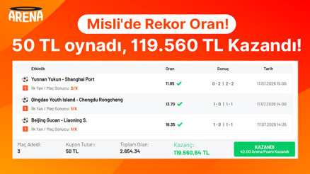 Mislide rekor oran 50 TL oynadı, 119.560 TL kazandı
