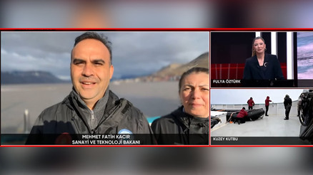 Bakan Kacır, Kuzey Kutbu’ndan CNN Türk yayınına bağlandı: İklim değişikliği gündemimizde