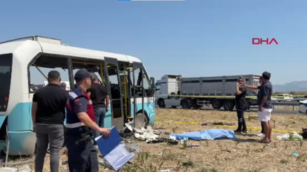 Manisa’da feci kaza 1 kişi öldü 11 kişi yaralandı... Kazanın görüntüleri ortaya çıktı