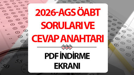 MEB AGS/ÖABT SORULARI VE CEVAP ANAHTARI ÖSYM PDF İNDİRME EKRANI | 2026 AGS sınav soruları ve cevapları yayınlandı Cevap anahtarı nereden indirilir İşte AGS soru ve cevapları ÖSYM ekranı