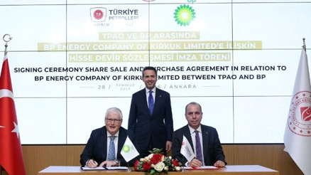 Türkiye Petrolleri Kerkük’te... TPAO, BPnin Kerkük merkezli şirketinin yüzde 15 hissesini satın aldı