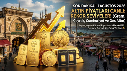 SON DAKİKA ALTIN FİYATLARI ANLIK 1 AĞUSTOS 2026 Canlı Takip Ekranı || Bugün 1 Gram Altın, Çeyrek Altın ve Cumhuriyet Altını Ne Kadar, Kaç TL