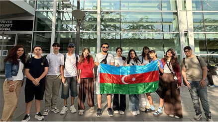 Azeri şehit çocuklarının Fransa buluşması