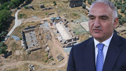 Bakan Ersoy: Tralleiste 2 bin yıllık 300 kişilik antik havuz gün yüzüne çıkarıldı Bakan Ersoy: Tralleiste 2 bin yıllık 300 kişilik antik havuz gün yüzüne çıkarıldı