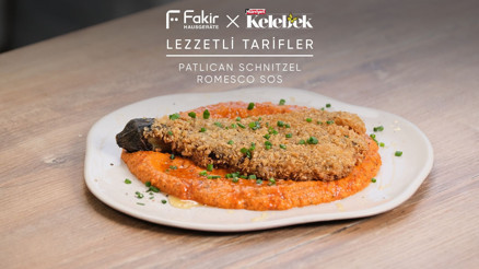 Patlıcan Schnitzel & Romesco Sos