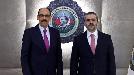 MİT Başkanı İbrahim Kalın, Suriye Dışişleri Bakanı Şeybani ile görüştü