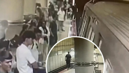 Şişlide görme engelli gencin raylara düştüğü anlar kamerada