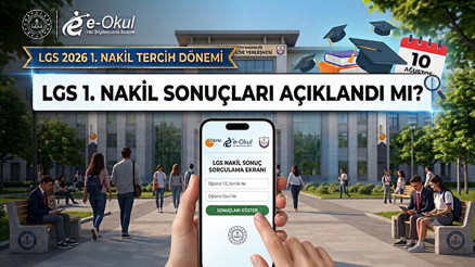 LGS 1. NAKİL SONUÇLARI 2026 SORGULAMA EKRANI (E-OKUL TEK TIKLA ÖĞREN) || LGS nakil sonuçları (2. tercih) açıklandı Lise nakil sonuçları nereden öğrenilir, nasıl bakılır MEB e-Okul Lise Nakil Sonucu Sorgulama Ekranı