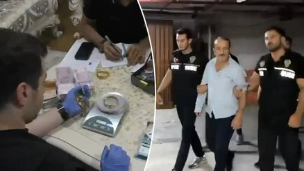 UltraAslan lideri Sebahattin Şirinin evinde 8,5 saat arama yapıldı 65 milyon lira değerinde altın, döviz ve ziynet eşyası bulundu