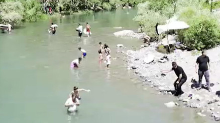 Hakkari’de bir zamanlar terörle anılan Şine Deresi doğaseverlerin uğrak yeri oldu