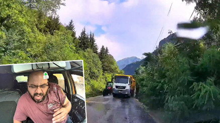 Kamyonun üzerine doğru geldiğini görüp aracının hızını kesti: Olası kazayı önledi