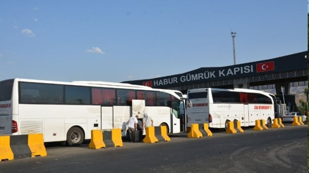 Filistin Konvoyu, Habur Sınır Kapısı’ndan Irak’a geçti