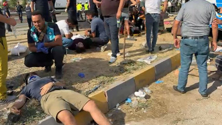 Ankarada midibüs ile hafriyat kamyonu çarpıştı: 1 ölü, 16 yaralı