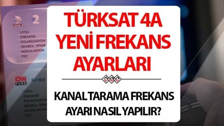 TÜRKSAT 4A YENİ FREKANS AYARLARI 2026 | Televizyon frekans ayarı değişti mi, frekans ve uydu ayarı nasıl yapılır Sinyal yok devri kapandı İşte manuel kanal tarama frekans ayarı bilgisi