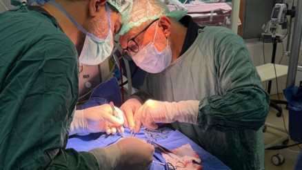 610 gram doğan Rüzgar bebeğe, yatak başında kalp ameliyatı