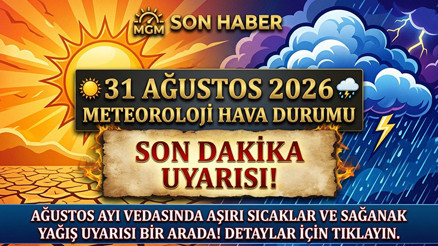 BUGÜN YAĞMUR VAR MI Son Dakika 31 Ağustos 2026 Hava Durumu Raporu Açıklandı Bugün hava nasıl olacak Meteoroloji’den Sarı Kodlu Yağış ve Sıcaklık Uyarısı