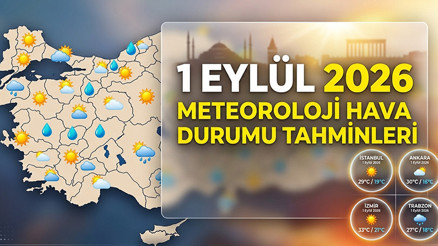 1 Eylül 2026 Hava Durumu: Sonbaharın İlk Gününde Hava Nasıl Olacak İl İl Meteoroloji Tahminleri 1 Eylül 2026 Hava Durumu: Sonbaharın İlk Gününde Hava Nasıl Olacak İl İl Meteoroloji Tahminleri