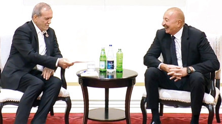 Pezeşkiyan ve Aliyev arasında güldüren su diyaloğu