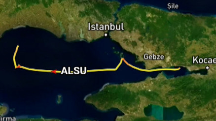 Silivri açıklarında kaza yapan 2 geminin manevraları radara yansıdı