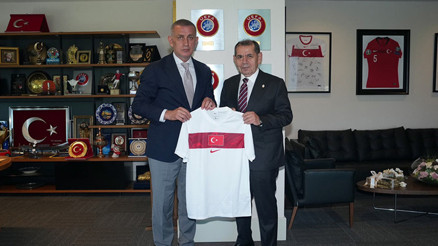 Dursun Özbekten TFF Başkanı Hacıosmanoğluna ziyaret