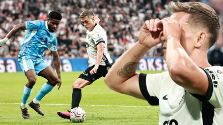 Trossard, Beşiktaştaki hesabı açtı İkonik gol sevincini Dolmabahçeye taşıdı