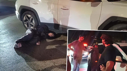 Otomobiliyle ters yöne girince yakalandı: Kendisini sanatçı olarak tanıttı Polise direnip, gazetecilere tükürdü