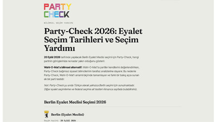 Berlin’de Türk kökenli seçmenlere Türkçe online seçim rehberi