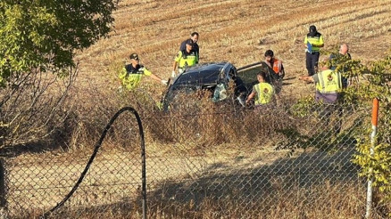 Tekirdağda takla atan otomobilde 1 kişi öldü, 2 kişi yaralandı