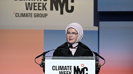 Emine Erdoğan, New York İklim Haftası açılışında konuştu