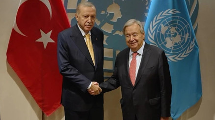 Cumhurbaşkanı Erdoğan, BM Genel Sekreteri Guterres ile görüştü