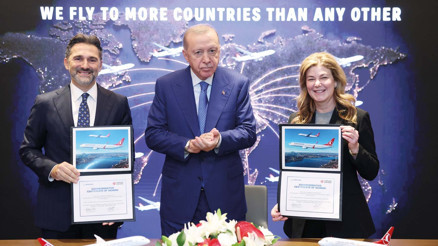 Boeing ile 150 uçak anlaşması imzalandı