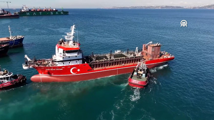 İlk yerli ve milli tarama gemisi UAB MAVİ VATAN suya indirildi İlk yerli ve milli tarama gemisi UAB MAVİ VATAN suya indirildi