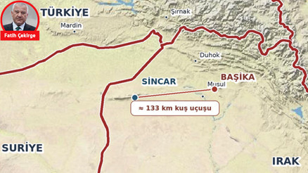 Başika üs kararının haritadaki şifreleri