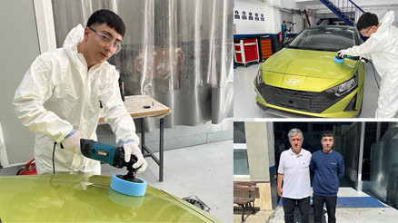 Bağcılar’dan Güney Kore’ye... Hyundai merkezinde boya kaporta eğitimi