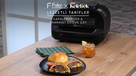 Kapalı Burger & Ananaslı Soğuk Çay