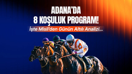 Adanada 8 koşuluk program İşte Misliden günün altılı analizi...