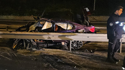 TEM Otoyolunda feci kaza: 1 ölü, 2 yaralı