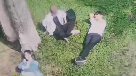 Yılan gibi sürünerek parkta uyuyan kişinin cep telefonunu çaldı